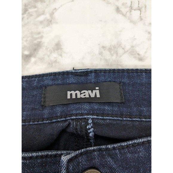 Mavi Zach Straight Leg Jeans Men's Size 36 X 32 Mid Rise Dark Wash Denim - Picture 2 of 10